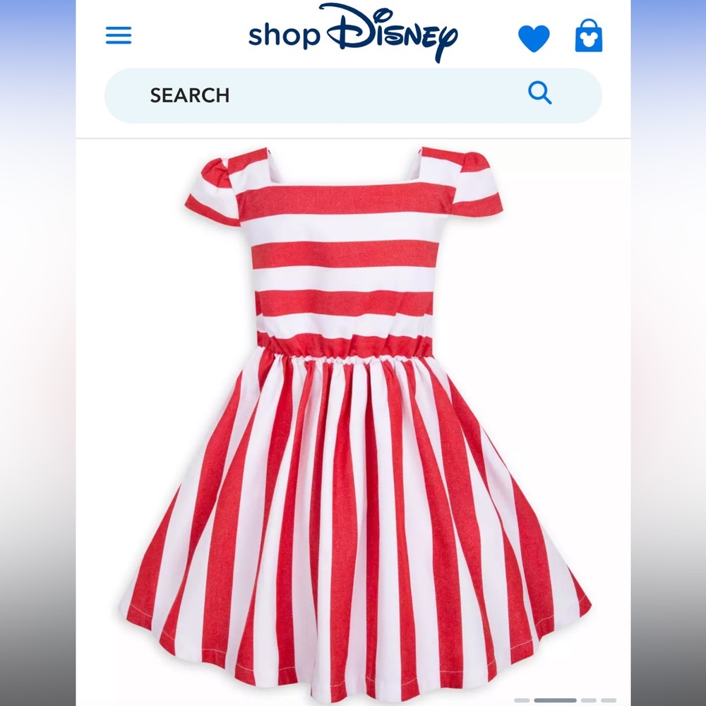 Disney’s Minnie Mouse Striped Dress for Girls - Picture 2 of 12